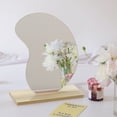 thumbnail image 1 of PEONAVET Diy Paper Tabletop Make Up Mirror Board European Style Home Decoration Irregular Wooden, 1 of 8
