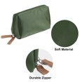 thumbnail image 3 of Unique Bargains Portable Cosmetic Bag Travel Makeup Bag Storage Bag Waterproof Nylon 1 Pcs Green Beige, 3 of 7