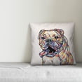 thumbnail image 3 of Creative Products Watercolor Bulldog 16x16 Spun Poly Pillow, 3 of 3