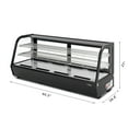 thumbnail image 3 of 60 in. Countertop Bakery Display Refrigerator in Black, 8 cu. ft. (CDC-8C-BK), 3 of 10