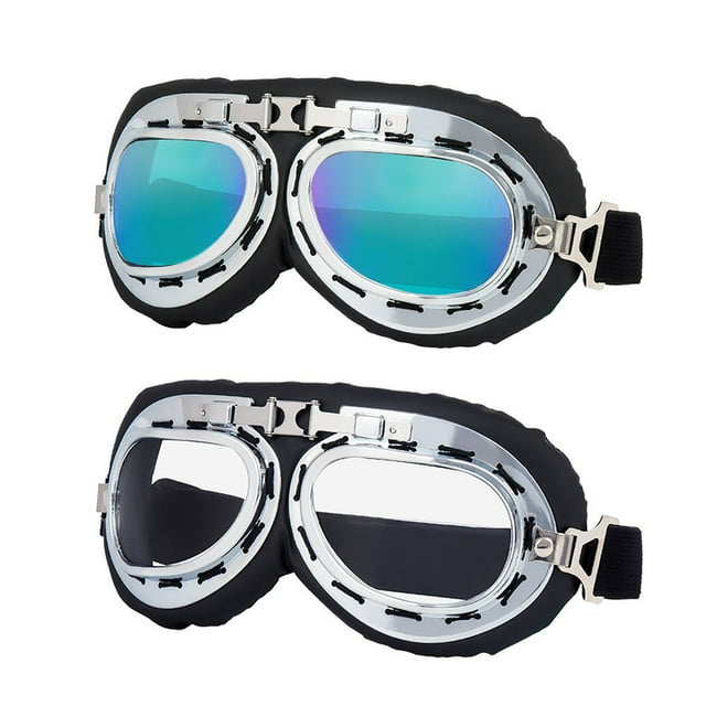Gafas de moto LJDJ Vintage Pilot Style para hombre y mujer