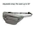 thumbnail image 6 of Men's Women's Leather Fanny Pack Waist-Pack Cellphone Holder Crossover Bag, 6 of 7