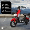 thumbnail image 2 of Bicleta Bicimoto Electrica 800w 60v 50km/h Luces Full Led, 2 of 8