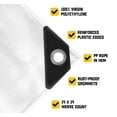 thumbnail image 4 of Core Tarps Lona resistente de 10 mil, impermeable, resistente a los rayos UV, lona de poliéster a prueba de desgarros y desgarros con bordes reforzados para techo, camping, patio, piscina, barco (blan, 4 of 5