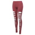 thumbnail image 1 of FashionOutfit Women's Solid Sexy Front Cut-Out Leggings, 1 of 1