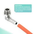 thumbnail image 5 of Conector de Manguera de Cobre Uxcell Codo Barbilla Rosca Macho 6mm x M12x1.25, 5 of 5