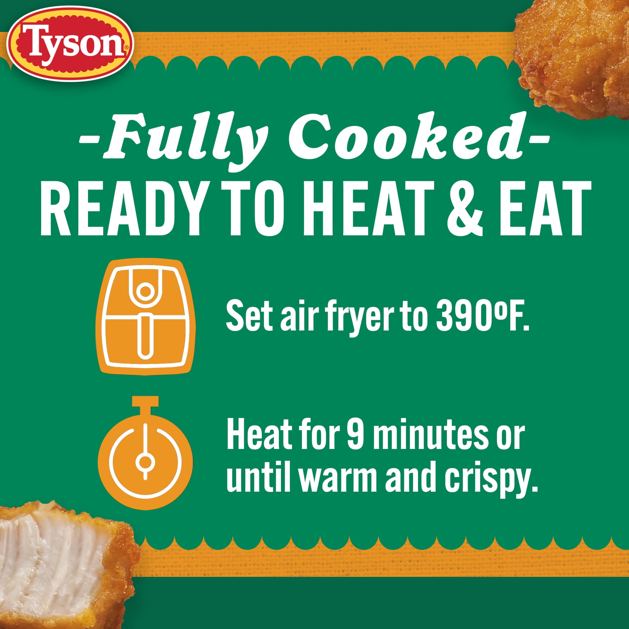 Tyson Lightly Breaded Honey Chicken Nugget Bites, 20 oz (Frozen, Fully Cooked)