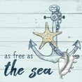 thumbnail image 2 of Allen, Kimberly 20x20 White Modern Wood Framed Museum Art Print Titled - As Free as the Sea, 2 of 4