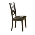 thumbnail image 2 of Steve Silver Co. Faux Leather Crosspointe Dining Chairs, Dark Espresso (Set of 2), 2 of 2