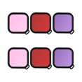 thumbnail image 1 of 2 juegos de 3 filtros de buceo para cámara deportiva, estuche impermeable, filtro de lente compatible con Insta360 ONE R, 1 of 6