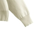 thumbnail image 5 of ATOYSOY Women's Casual Tracksuits Sweatsuits Trendy High Neck Lounge Sets Fall Two Piece Lined Elegant Outfits Knitted Sweaters Bodycon Pencil Skirts Beige, 5 of 9