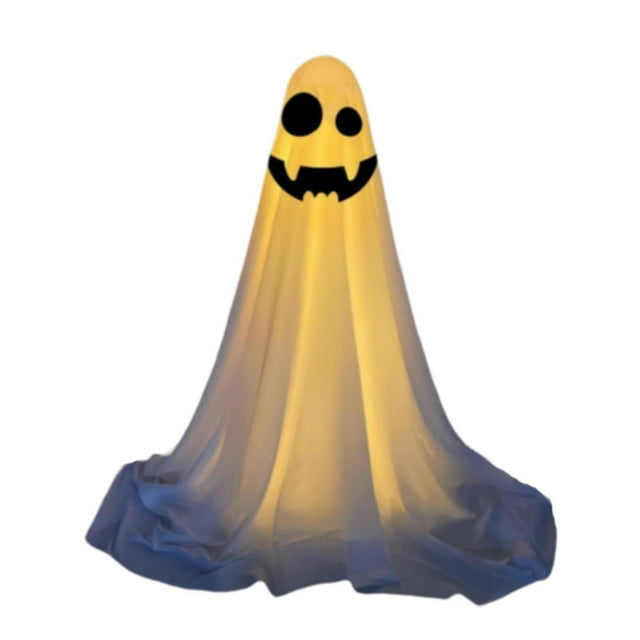 Adorno de fantasma de tela blanca Strade Fareast Limited decoración de Halloween 85 cm x 30 cm