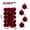 Wine, variant on 30-Pack Velvet Christmas Balls Ornaments for Christmas Tree - Plastic Shatterproof Flocked Balls for Wreath, Mantel, Holiday, Party Decoration, 1.18"