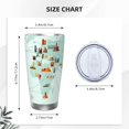 thumbnail image 4 of KLL World Travel Map Print 40oz Stainless Steel Insulated Car Cup with Spillproof Lid - Keep Your Drink Hot or Cold on the Go-Without Straw, 4 of 8