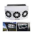 thumbnail image 1 of Car Ventilator 3 Cooler Fans Solar-powered Cooling Vent Exhaust Portable Safe Auto Fan, 1 of 5