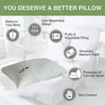 thumbnail image 5 of sruoe Pillows for Bed Clearance, Queen Size Pillows, Extra Firm Soft Comfort Standard Pillows, High Elasticity Side and Back Sleeper Pillow Core for Hotel, Home, Cotton, 5 of 6