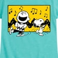 thumbnail image 3 of Peanuts - Charlie And Snoopy Dance Time - Toddler & Youth Girls Short Sleeve Graphic T-Shirt, 3 of 6