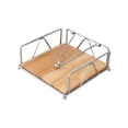 thumbnail image 2 of Flat Napkin Holder, Tissue Rack Stand for Kitchen Dining Table, Metal Napkin Dispenser with Weighted Arm, Square Tissue Holder for Farmhouse Kitchen Countertops Tables Tissue Storage Basket, 2 of 8