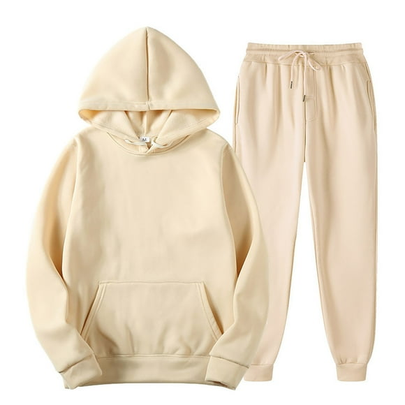 Jindong Women with Pants Hoodie Plus Leisure Winter Hooded Plush Women Suits