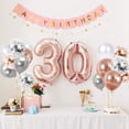 thumbnail image 3 of Rose Gold Confetti Balloons Kit, 50pcs 12 Inches Rose Gold Party Balloons with Ribbons for Birthday Party Wedding Graduation Bridal Shower Decorations, 3 of 5