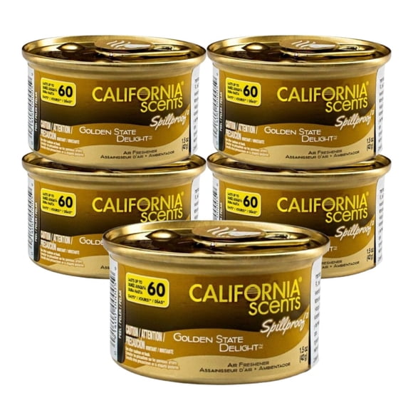 5 Aromatizantes Auto CaliforniaScents GoldenState 60 Días Aroma
