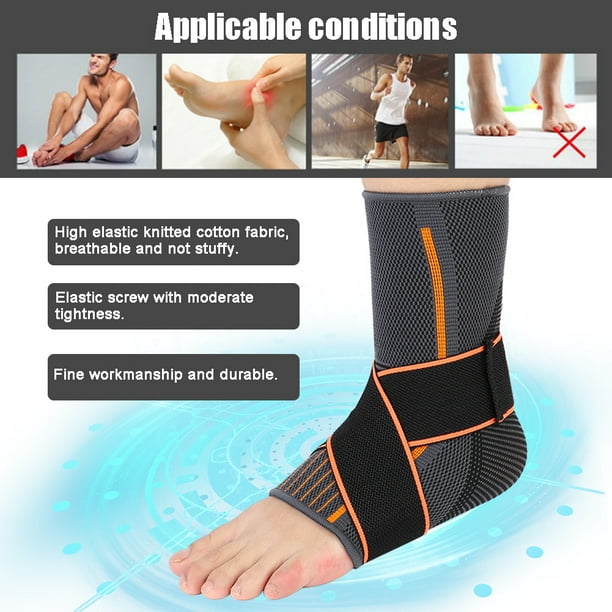 Ankle Support,Adjustable Ankle Brace Breathable Nylon Material Super  Elastic and Comfortable,1 Size Fits all, Suitable for Sports(blue 1) :  : Health & Personal Care
