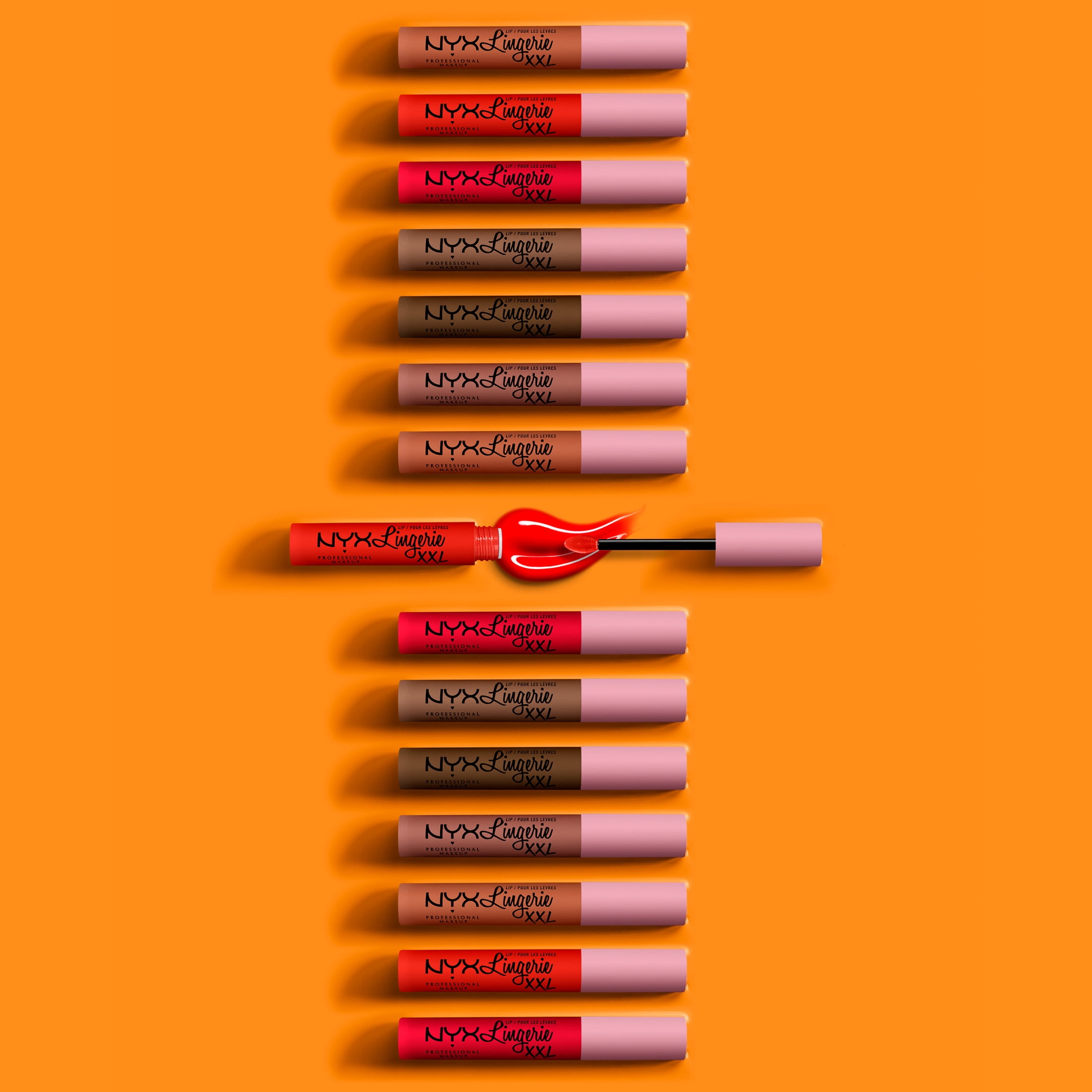 NYX Professional Makeup Lip Lingerie XXL Smooth Matte Liquid Lipstick, 16hr Longwear, Pink Hit, 0.13 fl oz NYX Professional Makeup Lip Lingerie XXL Smooth Matte Liquid Lipstick, 16hr Longwear, Pink Hit, 0.13 fl oz
