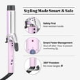 thumbnail image 6 of VODANA Glam Wave Curling Iron [36mm, Violet/Purple], 6 of 7