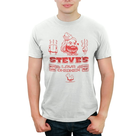 Men's A Minecraft Movie Steve Lava Chicken Graphic T-Shirt