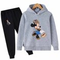 thumbnail image 1 of Conjunto de 2 uds de sudaderas con capucha con estampado de Mickey y Minnie Mouse de Disney de dibujos animados, conjunto de ropa para niñas pequeñas, chándal para niños de 1 a 16 años, Suit120CM Gao Jinjia LED, 1 of 2