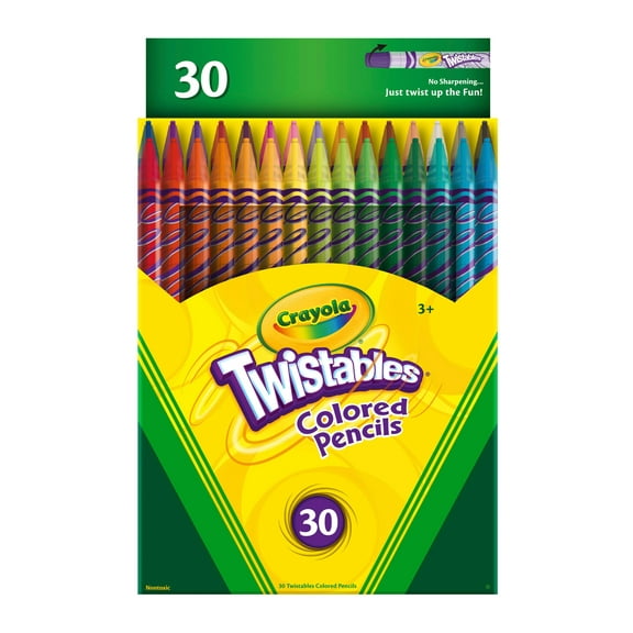 Crayola Twistable Colored Pencils, 30 Ct, School Supplies, Classroom Must Haves, Gifts for Teachers and Kids