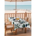 thumbnail image 2 of Outdoor Tablecloths with Umbrella Hole & Zipper, Blueberry Spring Leaves Rectangle Tablecloth 60x120 Inch, Farmhouse Botanical Branches Waterproof Table Cloth, Patio/Pool/Picnic Table Covers, 2 of 8