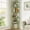 Green, variant on Vividwood 6-Tier Wavy Corner Bookshelf, Tall Wooden Corner Shelf & Plant Stand for Living Room, Bedroom, 70" H
