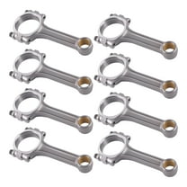 maXpeedingrods 8 Pcs 5.7'' I-Beam 5140 Connecting Rods 5.700" 2.100", 0.927" for SBC Chevy 350, Bushed Floating