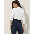 thumbnail image 3 of Bolero Shrugs para Mujer Collared Shrugs para Vestido blanco M, 3 of 6