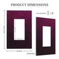 thumbnail image 5 of Zufioo Dark Purple Glitter Print Switch Wall Plate, Dustproof and Heat-resistant Decorative Wall Switch Cover, Suitable for Residential and Commercial Areas-Mid-size, 5 of 8
