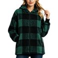 thumbnail image 2 of Yotami Womens Fall Winter Plaid Coat Jackets with Zipper Lightweight Outerwear Size S-XXL, 2 of 4