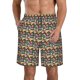 thumbnail image 1 of Fotbe Doodle Food Trajes de Baño Estampados para Hombre, Shorts de Verano de Secado Rápido, Ropa de Playa, Bañadores-3X-Large, 1 of 6