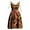CL3, variant on Bintarealwax Womens Tie Strap Dress Summer African Print Ankara Sleeveless Smocked A Line Swing Mini Dress