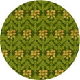 thumbnail image 1 of Ahgly Company Machine Washable Indoor Round Transitional Pistachio Green Area Rugs, 3' Round, 1 of 7