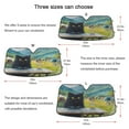 thumbnail image 5 of WOBOGO Picnic Black Cat Car Windshield Sunshades Autopilot Lightweight Accordion Sun Visor 55×27.6in, 5 of 8