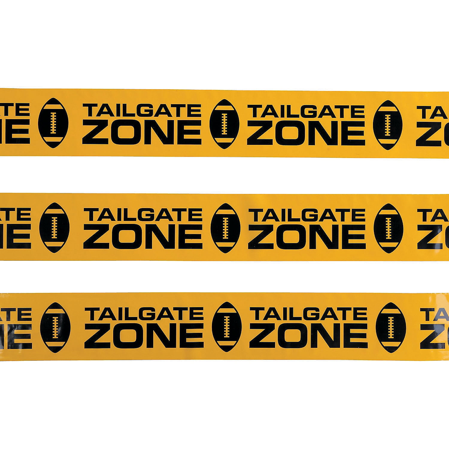 Tailgate Zone Caution Tape Party Decor 1 Piece