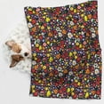thumbnail image 6 of Yiaed Spring And Summer Flowers Print Dog Blankets-Cat Blanket Washable for Couch Protection,Puppy Blanket, Soft Plush Reversible Throw Furniture Protector-Small, 6 of 8