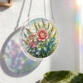 thumbnail image 6 of AZXY Stained Glass Rose Acrylic Puzzle Suncatcher 83 Pieces, Window Hanging Decorations Crystal Sun Catcher for Indoor Outdoor, DIY Craft Kit Stress Relief Gift for Adults, 6 of 6