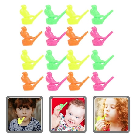 ELAYARD Bird Water Whistle Assorted Color Plastic Small Musical Instrument for Party Use