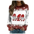 thumbnail image 2 of Christmas Sweatshirts for Women 2025 Long Sleeve Crewneck Xmas Snowflake Sweatshirt Pullover Tops, 2 of 5