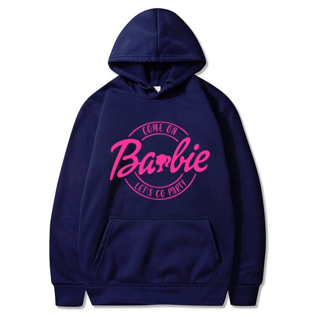 Barbie Let S Go Printed Pattern Ebay Plus Fleece Sweatshirt Hoodie