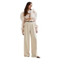 thumbnail image 5 of Women'S High-Waisted Elegant Straight-Cut Business Suit Pants Color L, 5 of 10