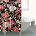 thumbnail image 5 of Waterproof Pioneer Shower Curtain 84x72 Inch Polyester Unique Colorful Floral Shower Curtain for Bathroom Hotel Home Decor with 12 Plastic Hooks, 5 of 5