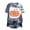 Navy, variant on Women Pumpkin Mandala Bleached Tie Dye Tshirt Halloween Vintage Splatter Print Short Sleeve Oversized Tee Fall Festival Graphic Tops Orange for Size M